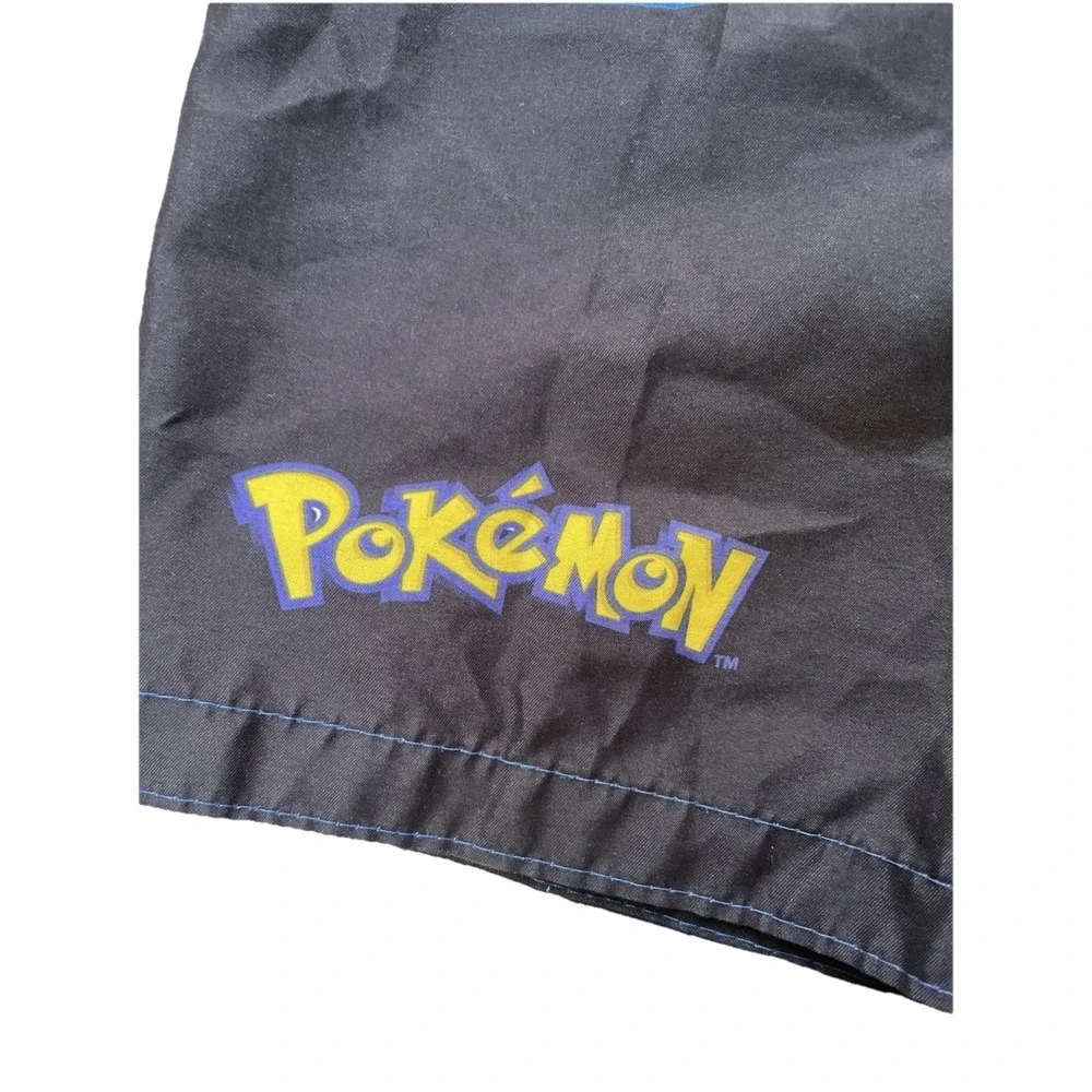 Vintage Pokemon Swim Trunks Youth XS Pikachu Multicolor Elastic Waist Swim Short